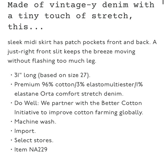 Madewell Jean Midi Skirt Stretch Straight Demim Black Cadman Wash - Picture 14 of 14